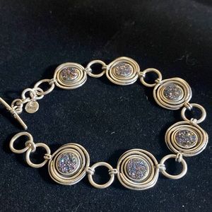 Paz creations 925 druzy toggle bracelet